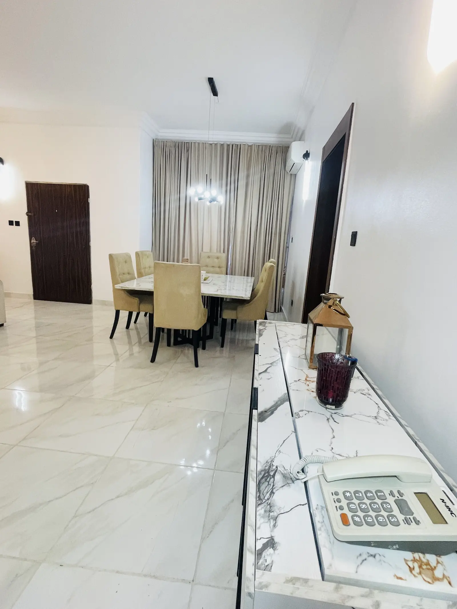 Living and dining area